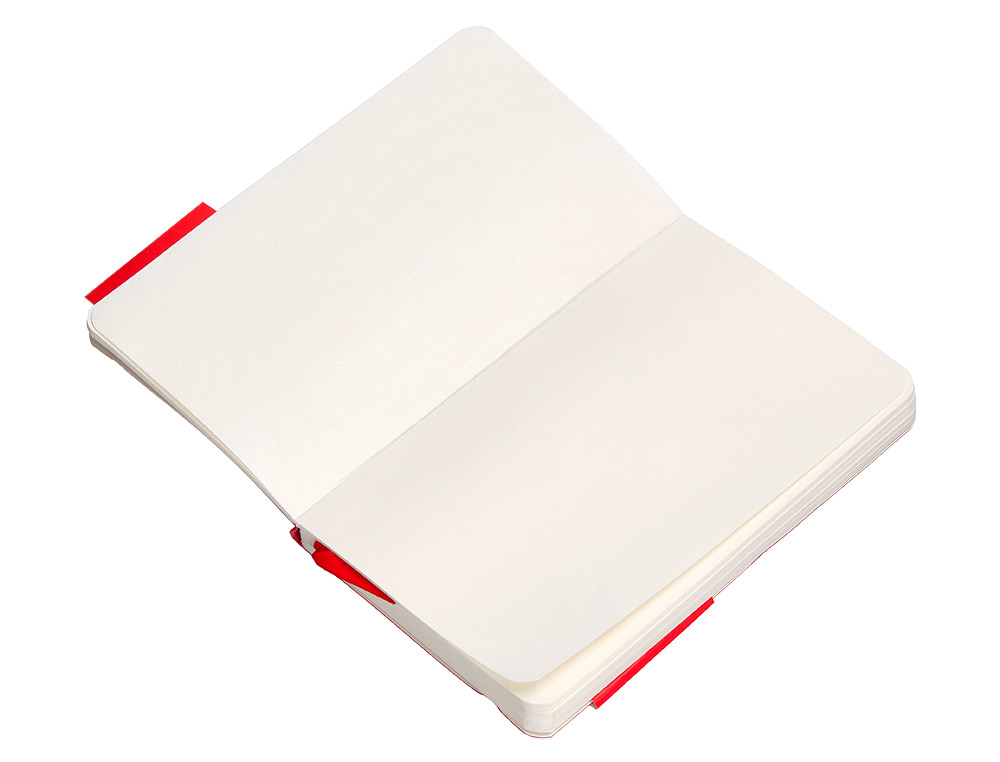 CARNET FERMETURE ELASTIQUE ANTARTIK NOTES COUVERTURE SOUPLE A6 PAPIER UNI IVOIRE 100 FEUILLES 80GR FSC COLORIS ROUGE