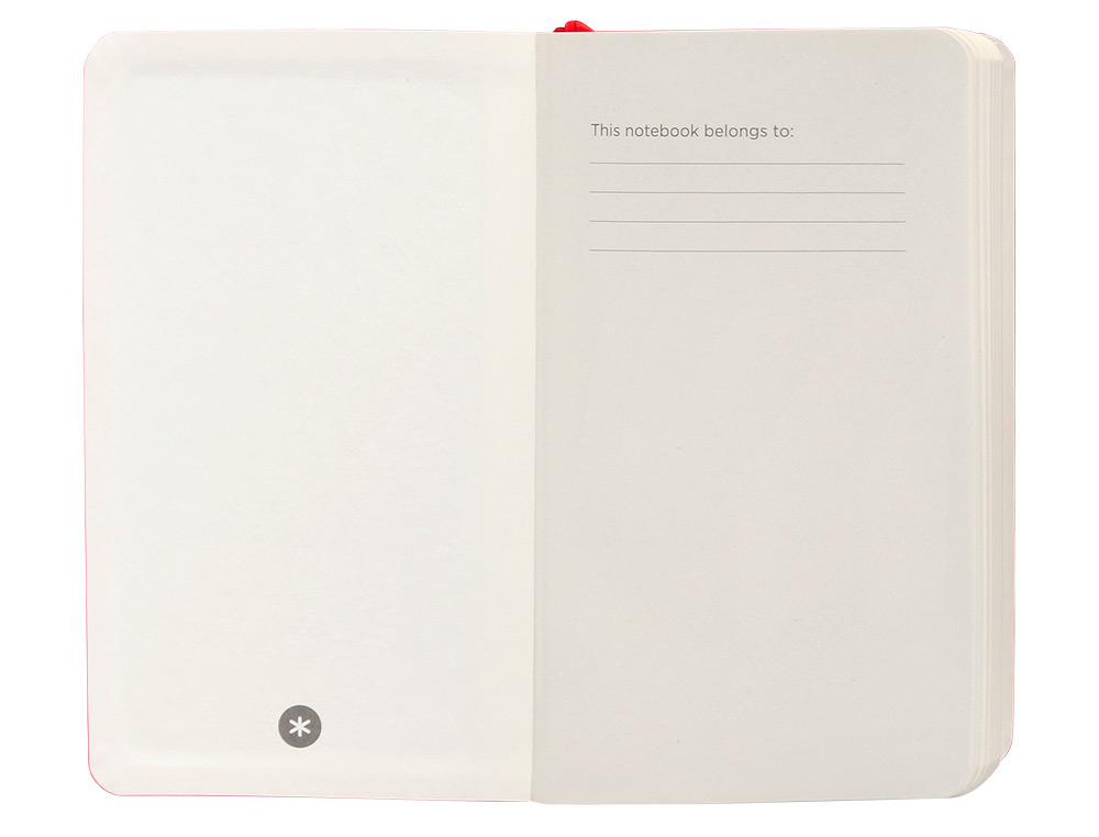 CARNET FERMETURE ELASTIQUE ANTARTIK NOTES COUVERTURE SOUPLE A6 PAPIER UNI IVOIRE 100 FEUILLES 80GR FSC COLORIS ROUGE
