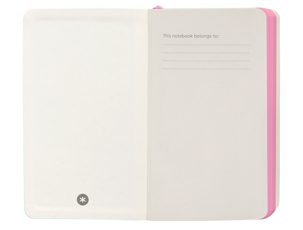 CARNET FERMETURE ELASTIQUE ROSE ANTARTIK NOTES COUVERTURE SOUPLE A6 PAPIER UNI IVOIRE 100 FEUILLES 80GR FSC TURQUOISE