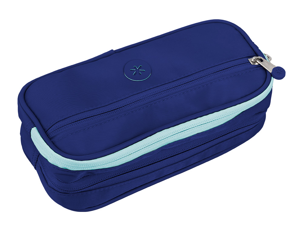 FOURRE-TOUT ANTARTIK RECTANGULAIRE 2 COMPARTIMENTS MODELE FUSION FLEX 100X60X220MM COLORIS BLEU
