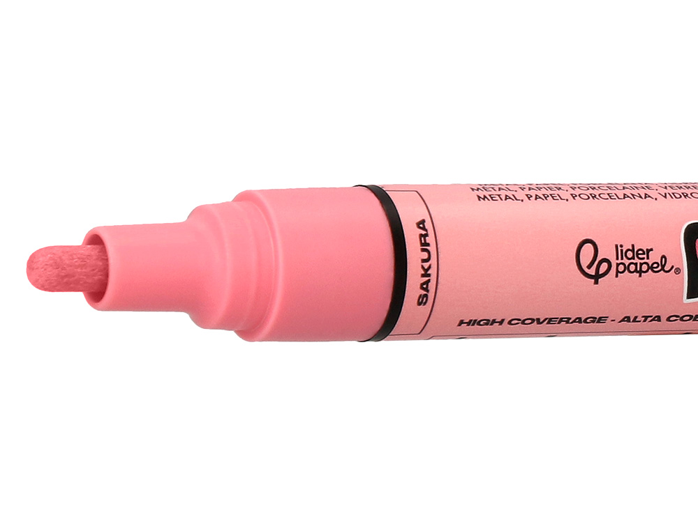MARQUEUR LIDERPAPEL ACRYLIQUE BASE EAU TOUS SUPPORT POINTE RONDE 3MM COLORIS PASTELS ASSORTIS BOITE 8 UNITES