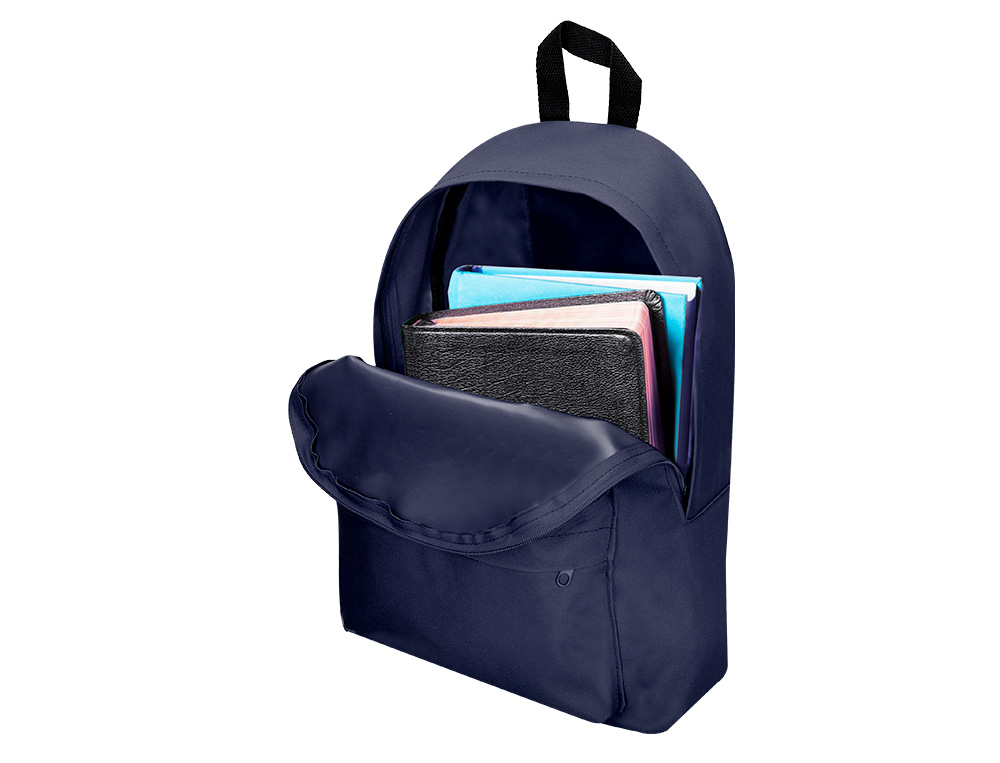 SAC A DOS LIDERPAPEL 1 COMPARTIMENT 40X12,5X30 CM COLORIS BLEU MARINE