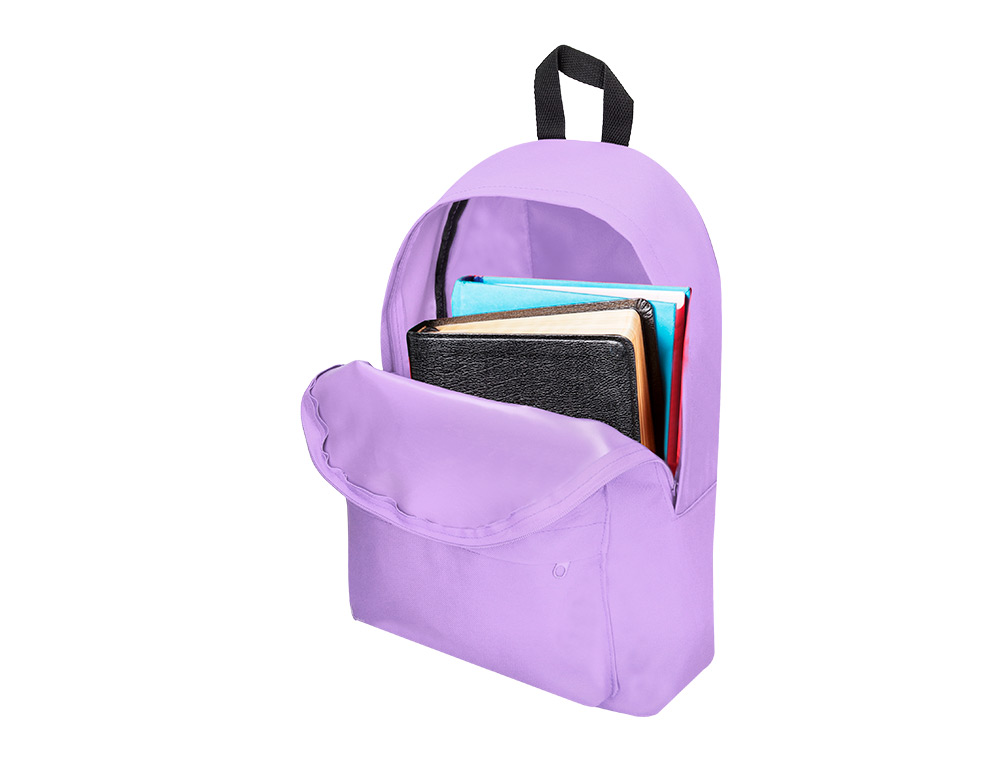 SAC A DOS LIDERPAPEL 1 COMPARTIMENT 40X12,5X30CM     COLORIS LILAS