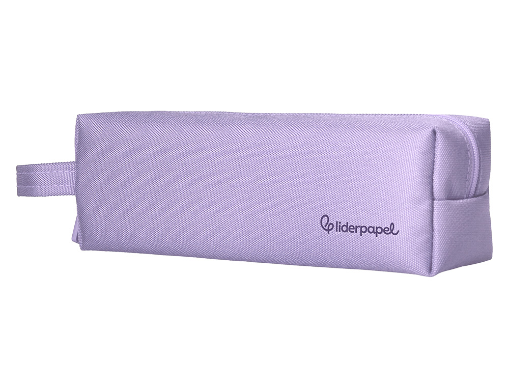 FOURRE-TOUT LIDERPAPEL 1 COMPARTIMENT AVEC ANSE 21X7CM COLORIS LILAS