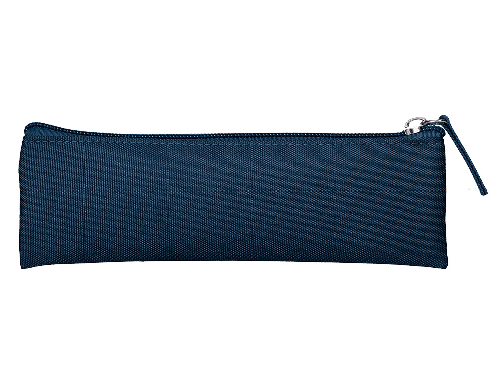 FOURRE-TOUT LIDERPAPEL PLAT MINCE 1 COMPARTIMENT 20X6CM COLORIS BLEU MARINE