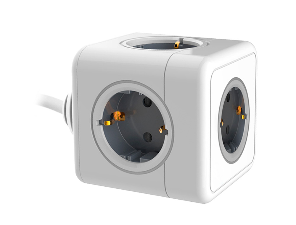 MULTIPRISE Q-CONNECT POWER CUBE 5 EN 1 CABLE 1,4M 5 PRISES COURANT 75X75X112 MM