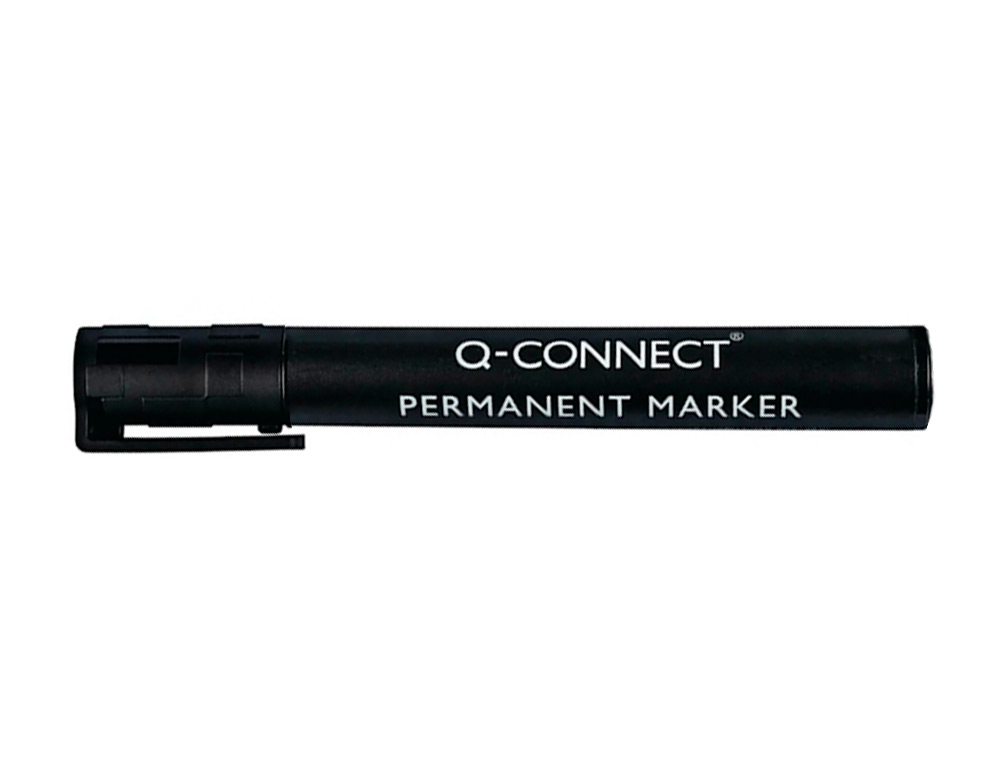 MARQUEUR Q-CONNECT PERMANENT POINTE OGIVE TRAC 3MM RSISTANTE CORPS PLASTIQUE COLORIS NOIR