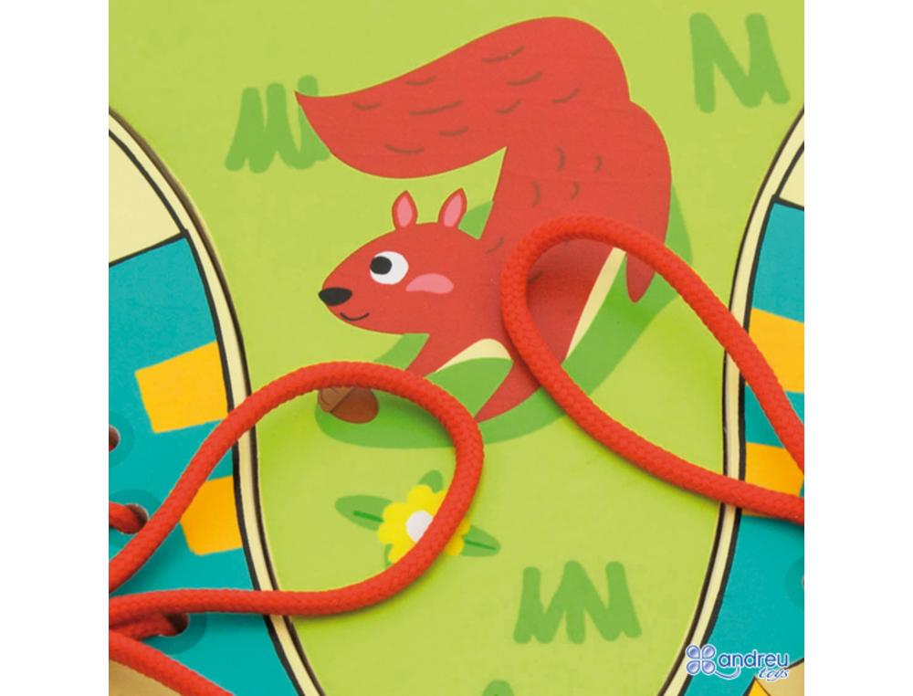 CHAUSSURES A NOUER ANDREU TOYS SUPPORT EN BOIS 30X22 CM