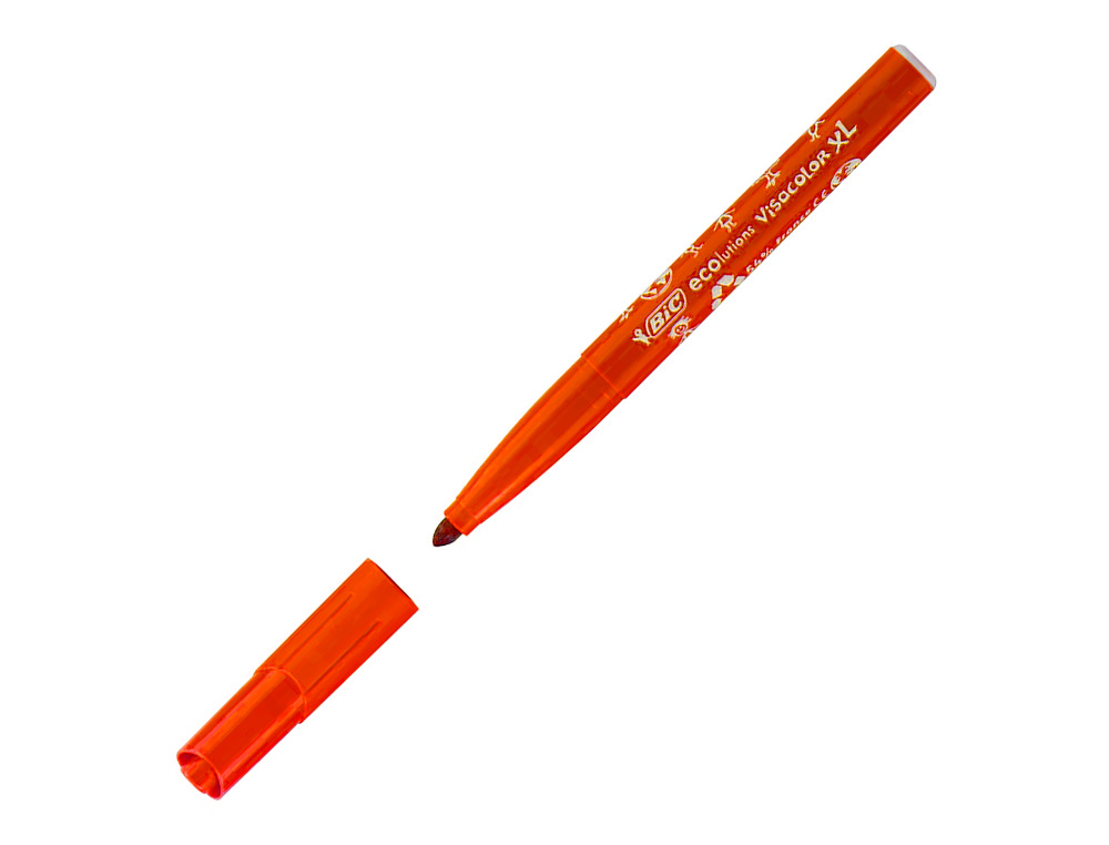 FEUTRE BIC KIDS VISACOLOR XL ENCRE LAVABLE POINTE LARGE    BLOQUEE COLORIS ORANGE