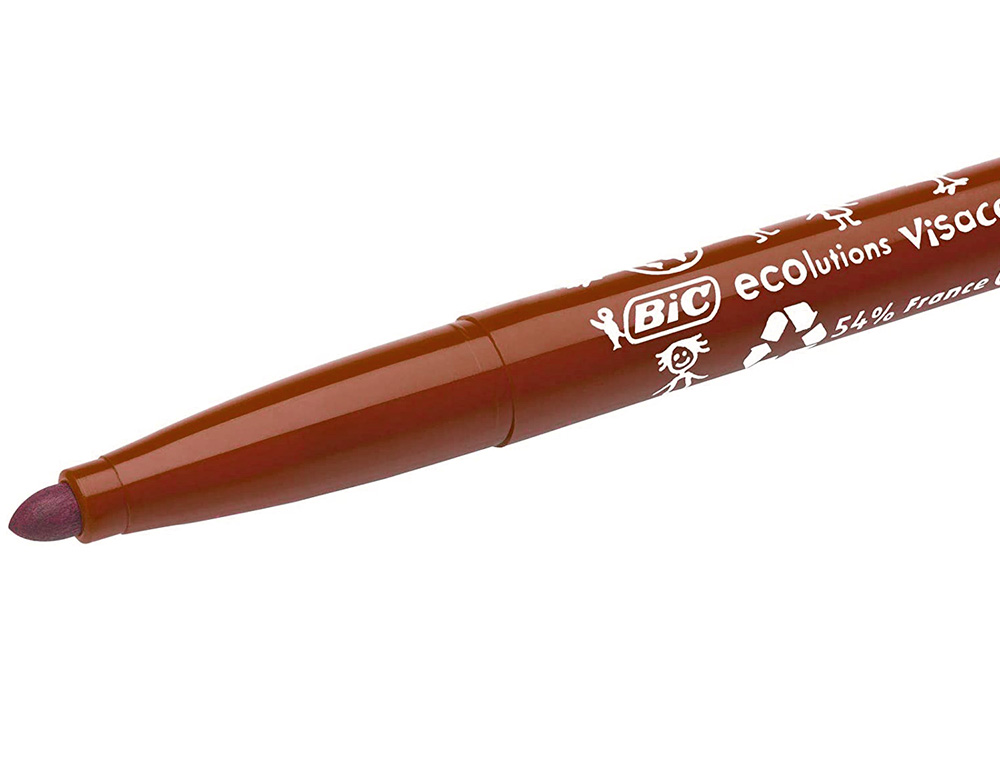 FEUTRE BIC KIDS VISACOLOR XL ENCRE LAVABLE POINTE LARGE    BLOQUEE COLORIS BRUN