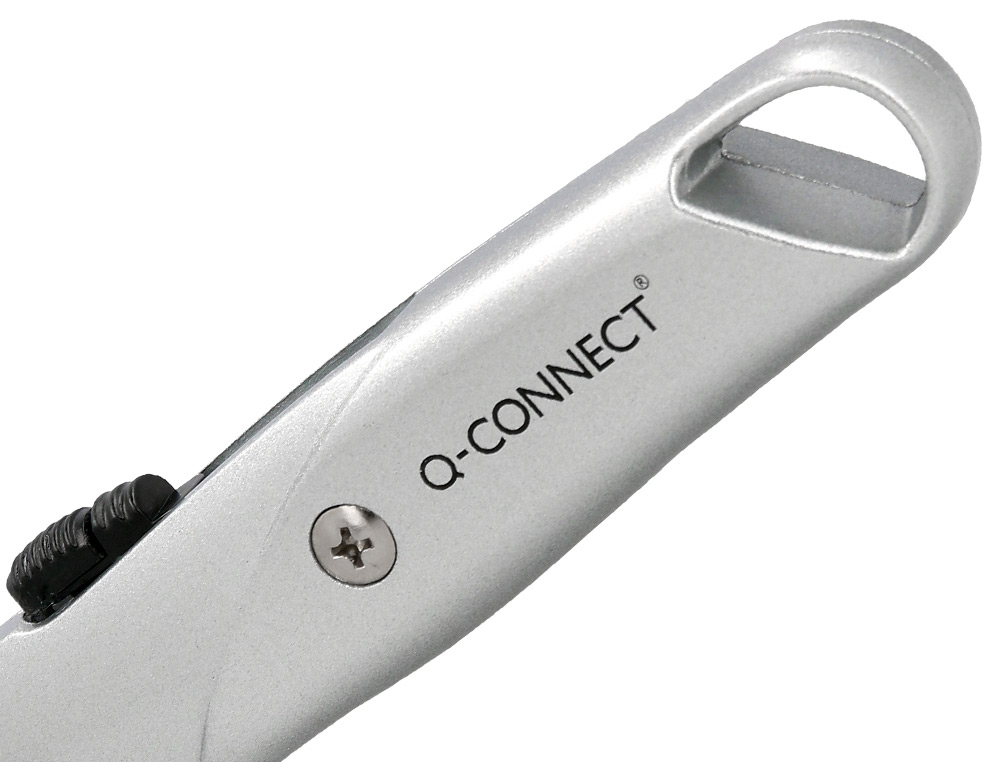 CUTTER XD-53 Q-CONNECT EN METAL LAME 18MM RECTRACTABLE  MECANISME DE BLOCAGE