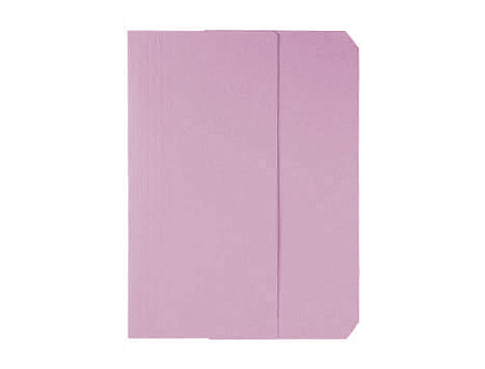 POCHETTE CARTON VIP OXFORD 240G/M2 320X240MM CAPACITE 30MM DOCUMENT A4 210X297MM RABAT FERMETURE ROSE CLAIR