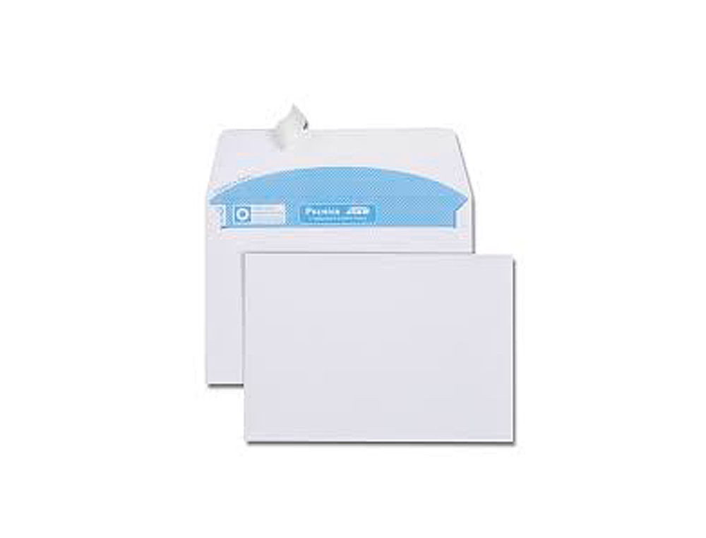 ENVELOPPE GPV C6 114X162MM 90G ADHÉSIVE FERMETURE RAPIDE SÉCURISÉE DÉFINITIVE BLANCHE BOÎTE 500 UNITÉS