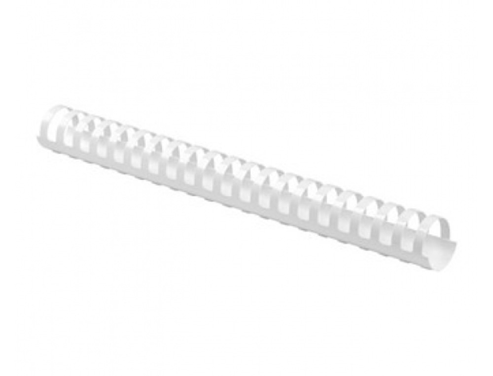 ANNEAU PLASTIQUE À RELIER FELLOWES DOS ROND CAPACITÉ 180F 22MM DIAMÈTRE 300MM LONGUEUR COLORIS BLANC BOÎTE 50 UNITÉS