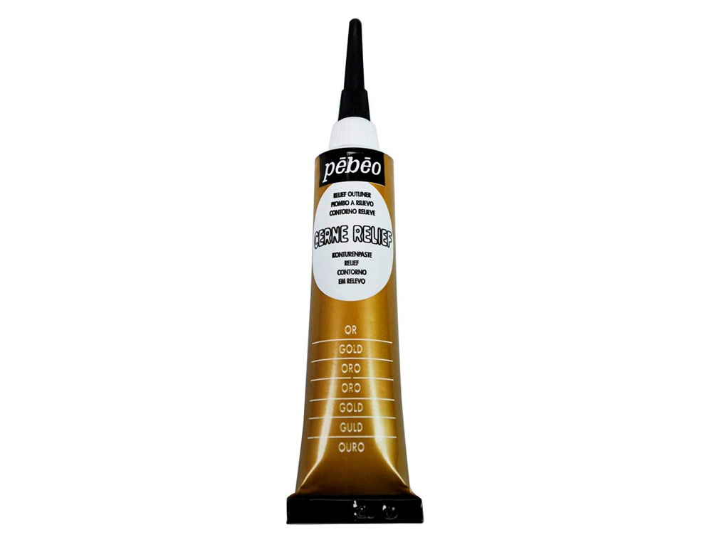 CERNE RELIEF PBO PEINTURE VITRAIL COLORIS OR TUBE 20ML