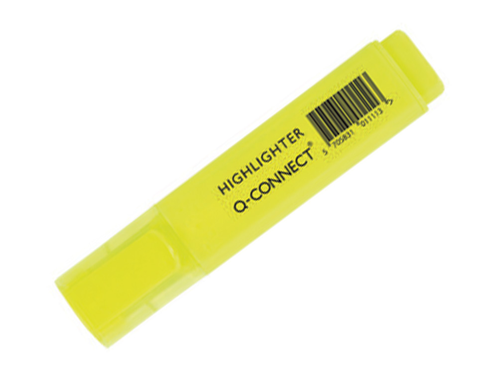 SURLIGNEUR Q-CONNECT TRACÉ 2/5 MM POINTE BISEAUTÉE COULEURS ÉCLATANTES POCHETTE 6 UNITÉS ASSORTIES