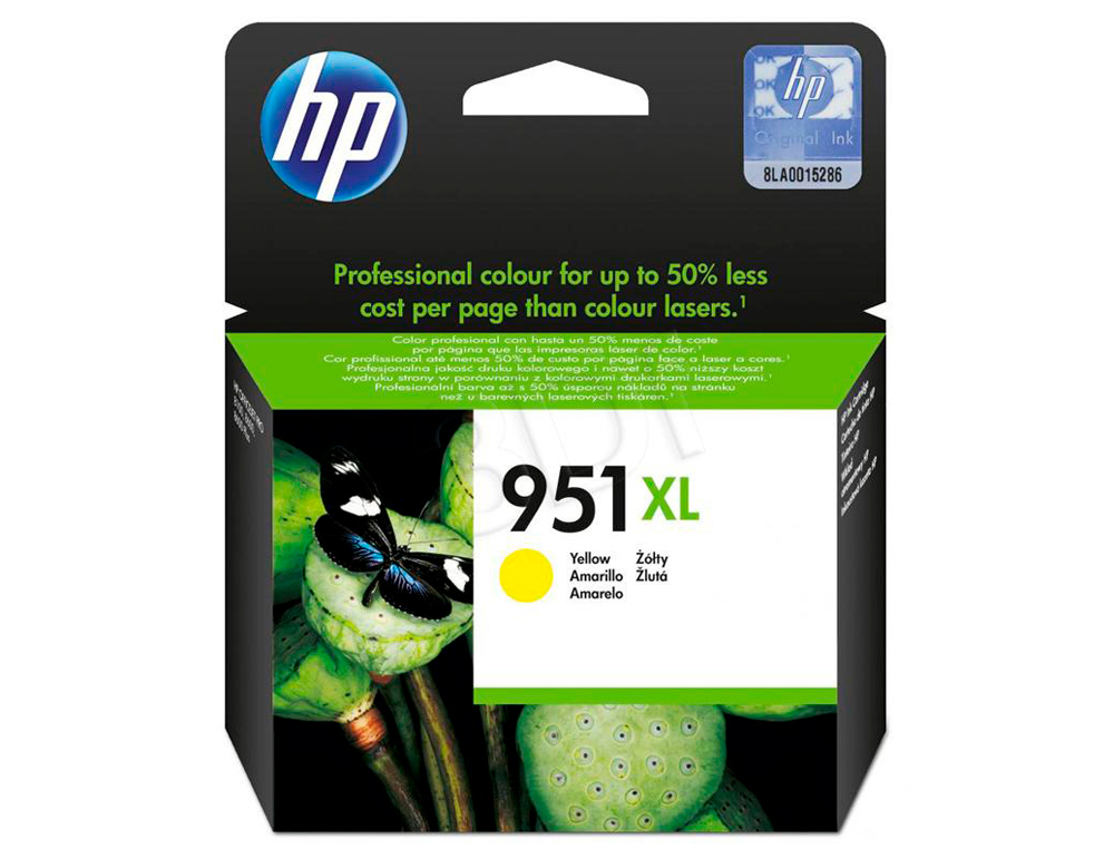 CARTOUCHE HP 951XL JET D'ENCRE CN048AE COULEUR JAUNE HAUTE CAPACITÉ 1500P