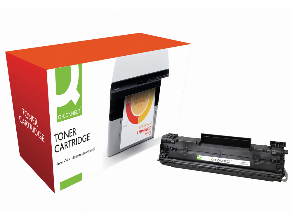 TONER LASER Q-CONNECT COMPATIBLE IMPRIMANTES HP CE278A COULEUR NOIR 2100P