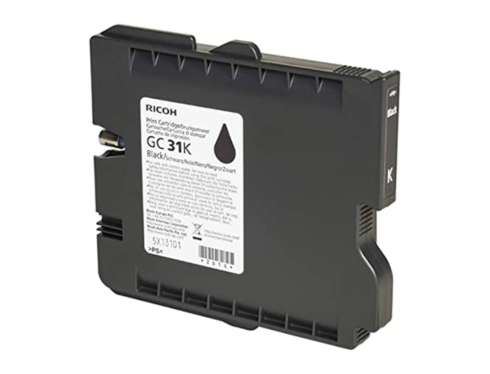 CARTOUCHE RICOH GC-31K GEL ENCRE 405688 COULEUR NOIR 1920P