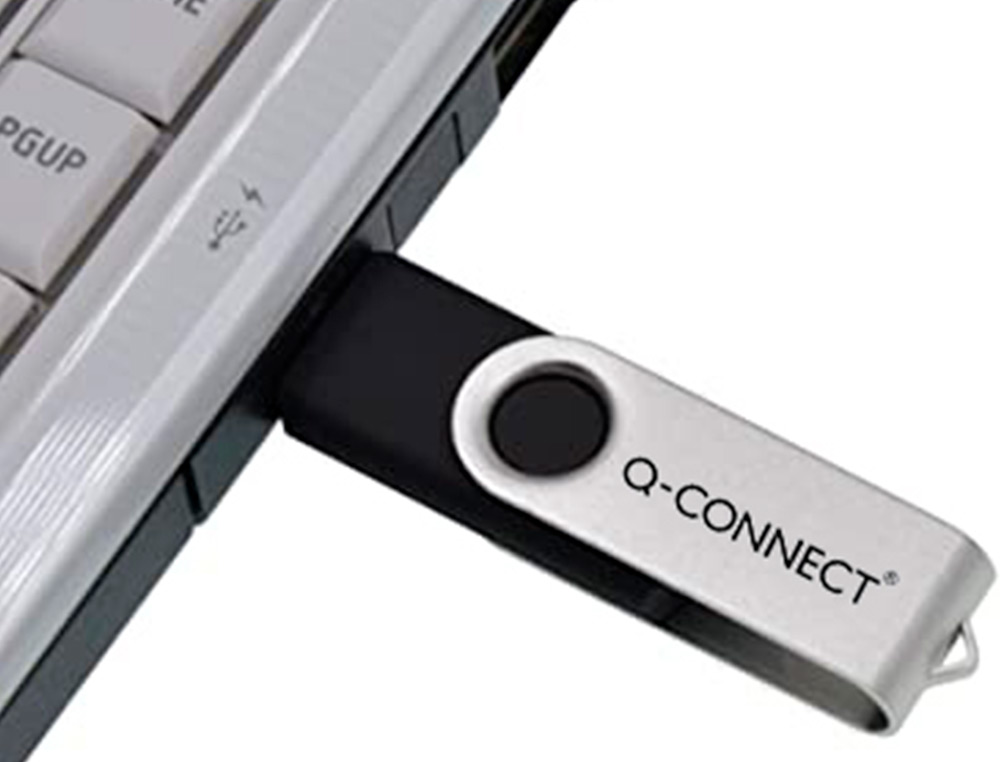CL USB Q-CONNECT 2.0 64GB VITESSE LECTURE 18MB/S CRITURE 12MB/S CAPUCHON ROTATIF