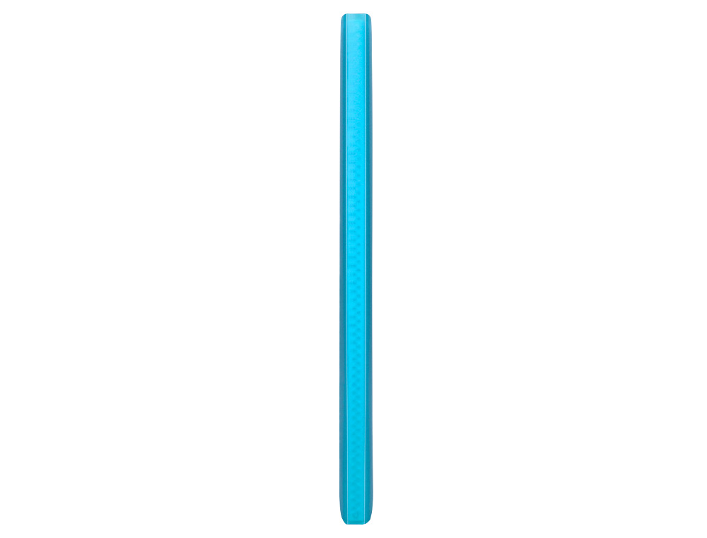 PROTÈGE-DOCUMENTS LIDERPAPEL POLYPROPYLÈNE COUVERTURE FLEXIBLE 60 POCHETTES FIXES A4 210X297MM BLEU TRANSLUCIDE