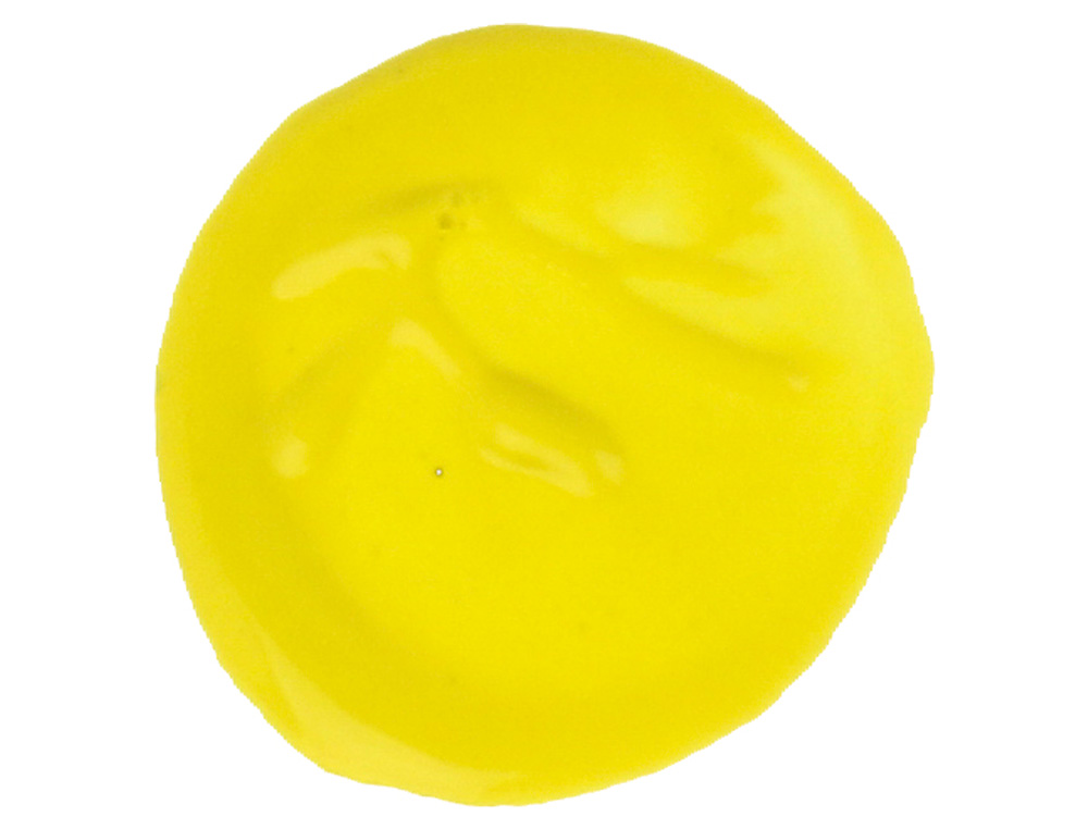 GOUACHE SCOLAIRE LIDERPAPEL LIQUIDE LAVABLE FERMETURE SCURIT BRILLANTE COLORIS JAUNE CITRON FLACON 500ML