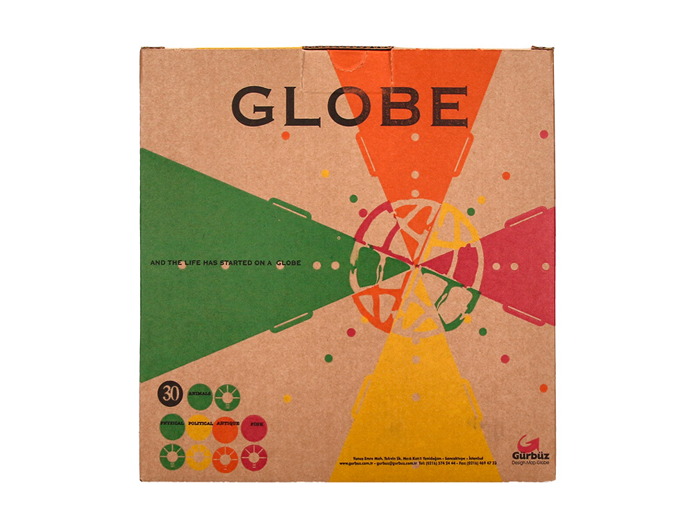 GLOBE TERRESTRE ANTARTIK LUMINEUX CARTE PHYSIQUE ET POLITIQUE EFFAÇABLE DIAMETRE 30 CM