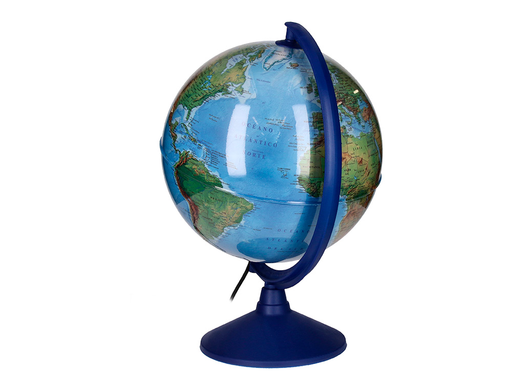 GLOBE TERRESTRE ANTARTIK LUMINEUX CARTE PHYSIQUE ET POLITIQUE EFFAÇABLE DIAMETRE 30 CM