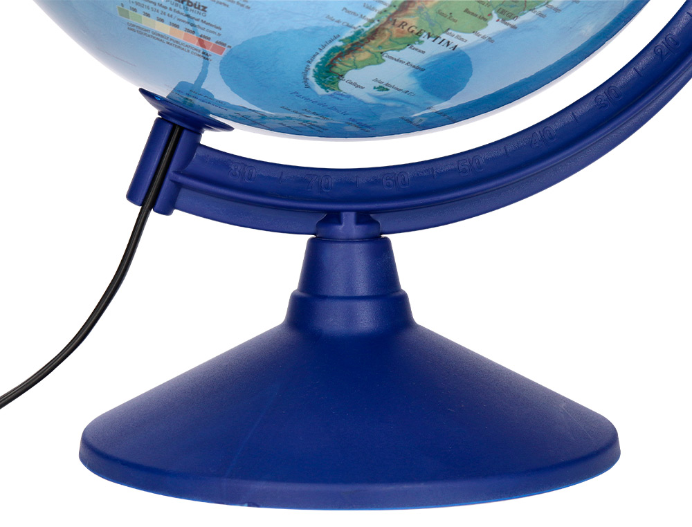 GLOBE TERRESTRE ANTARTIK LUMINEUX CARTE PHYSIQUE ET POLITIQUE EFFAÇABLE DIAMETRE 30 CM