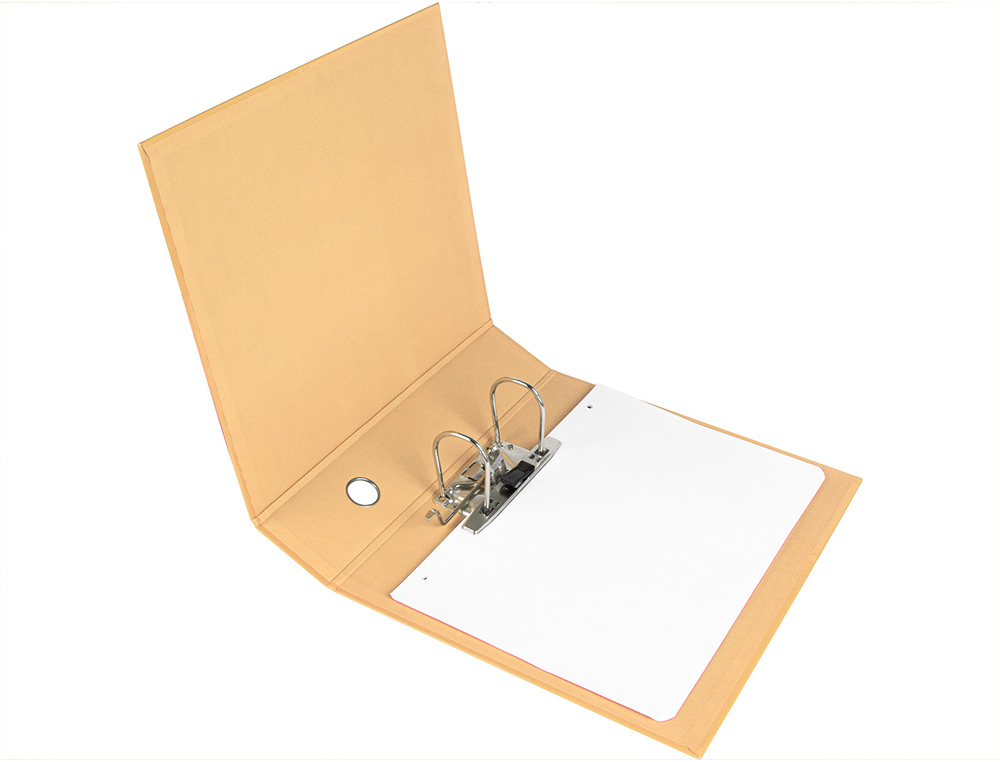 CLASSEUR A LEVIER LIDERPAPEL A4 COLOR SYSTEM DOS DE 80 MM COLORIS PECHE