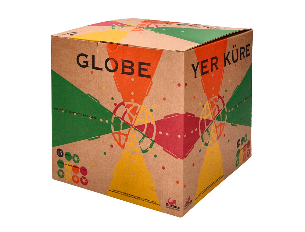 GLOBE TERRESTRE LIDERPAPEL CARTE PHYSIQUE FR             DIAMETRE 15 CM