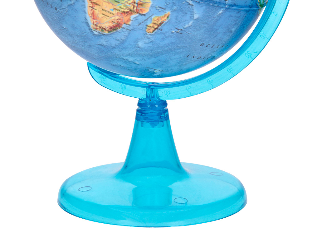GLOBE TERRESTRE LIDERPAPEL CARTE PHYSIQUE FR             DIAMETRE 15 CM