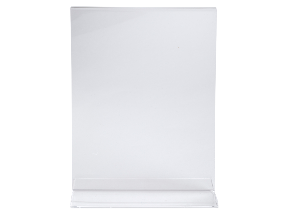 PORTE-VISUEL EXACOMPTA ACRYLIQUE DROIT VERTICAL A4 COLORIS CRISTAL
