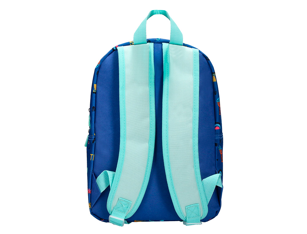 SAC A DOS LIDERPAPEL BABY SAFARI MOTIF COCODRILE        330X100X250MM COLORIS BLEU
