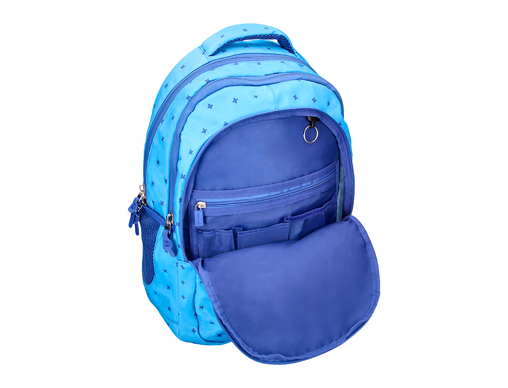 SAC A DOS LIDERPAPEL SCOLAIRE 450X145X300MM COLORIS BLEU