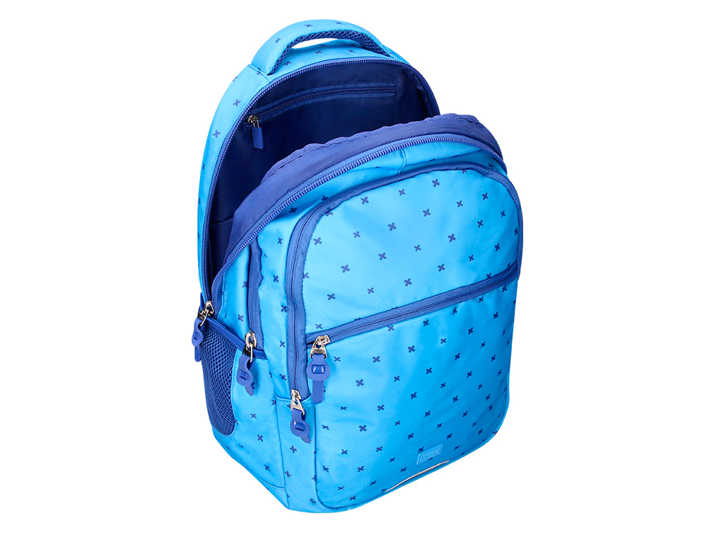 SAC A DOS LIDERPAPEL SCOLAIRE 450X145X300MM COLORIS BLEU