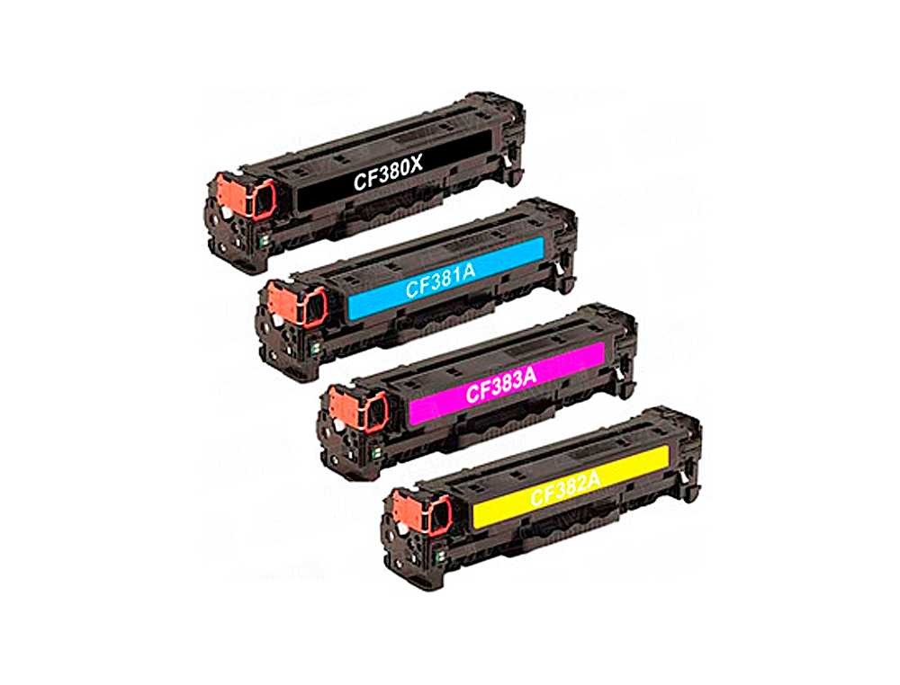 TONER CLOVER COMPATIBLE HP COLOR LASERJET M251 COULEUR NOIR/CYAN/MAGENTA/JAUNE MULTIPACK 4 UNITÉS