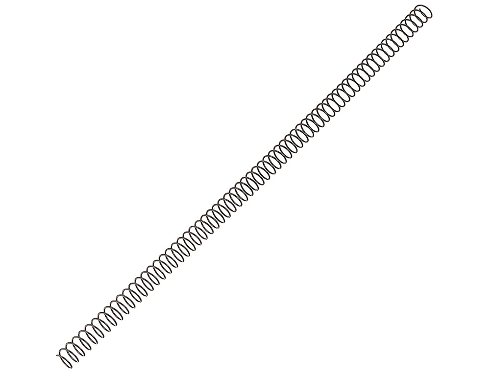 SPIRALE Q-CONNECT MTALLIQUE RELIEUR PAS 4:1 100F CALIBRE 1MM DIAMTRE 14MM COLORIS NOIR BOTE 100 UNITS