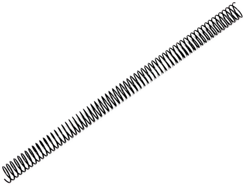 SPIRALE Q-CONNECT MTALLIQUE RELIEUR PAS 5:1 120F CALIBRE 1.2MM DIAMTRE 16MM COLORIS NOIR BOTE 100 UNITS