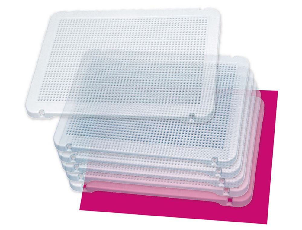 JEU MINILAND PLAQUE TRANSPARENTE POUR POINTES 31X21CM SET DE 6 UNITS