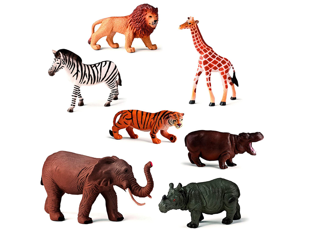 JEU MINILAND ANIMAUX DE LA FERME ET DE LA JUNGLE 30 FIGURINES