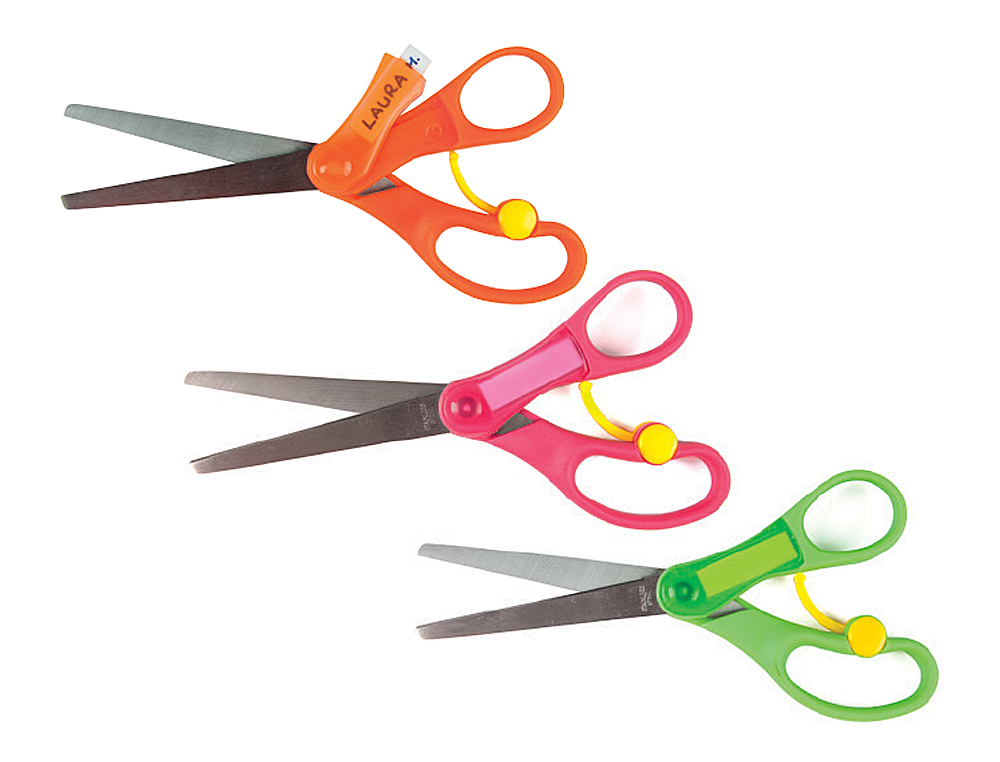 CISEAUX LIDERPAPEL PERSONNALIS 5/8 ANS LAMES ACIER INOXYDABLE POINTE ARRONDIE ANTI-COUPE 150MM