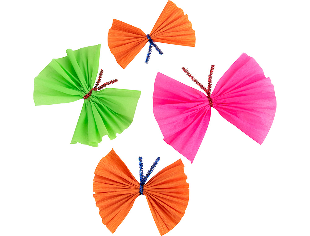 PAPIER CRÉPON LIDERPAPEL 34G/M2 50CMX2.5M UNICOLORE ROSE FLUORESCENT