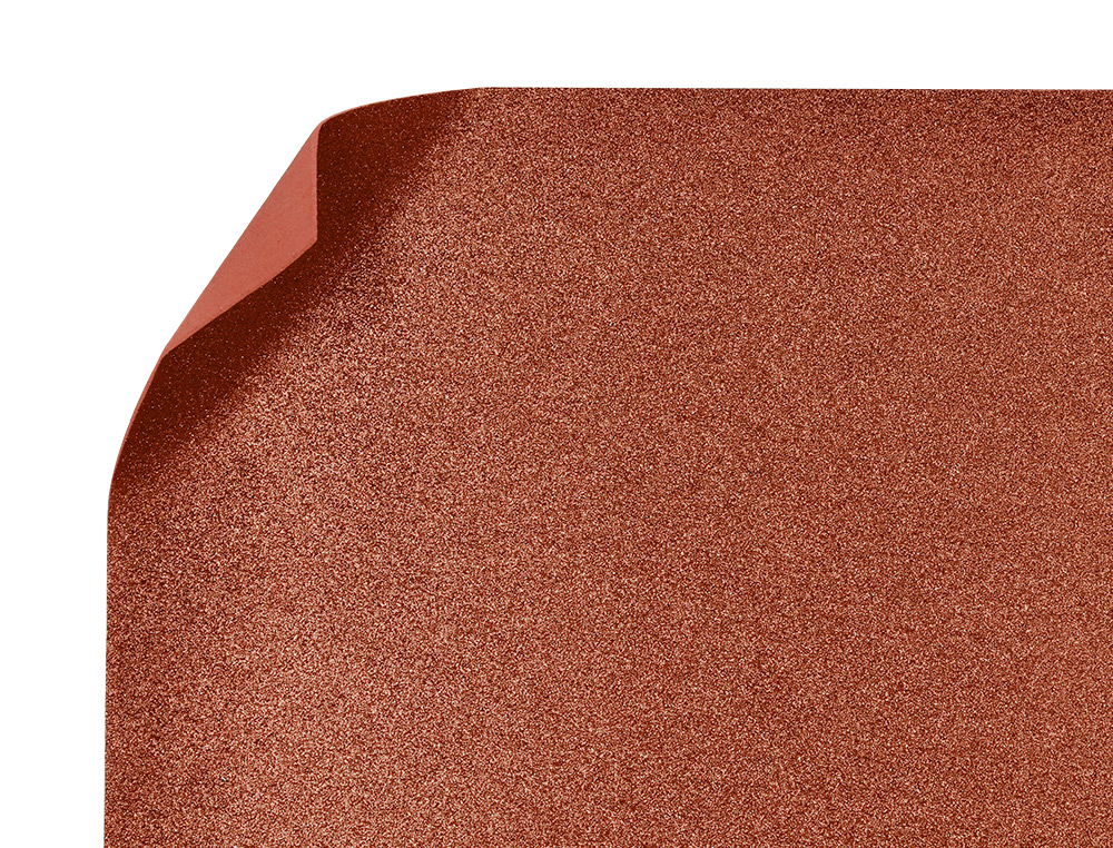 PLAQUE MOUSSE LIDERPAPEL PAILLETÉE 50X70CM 60G/M2 ÉPAISSEUR 2MM UNICOLORE MARRON