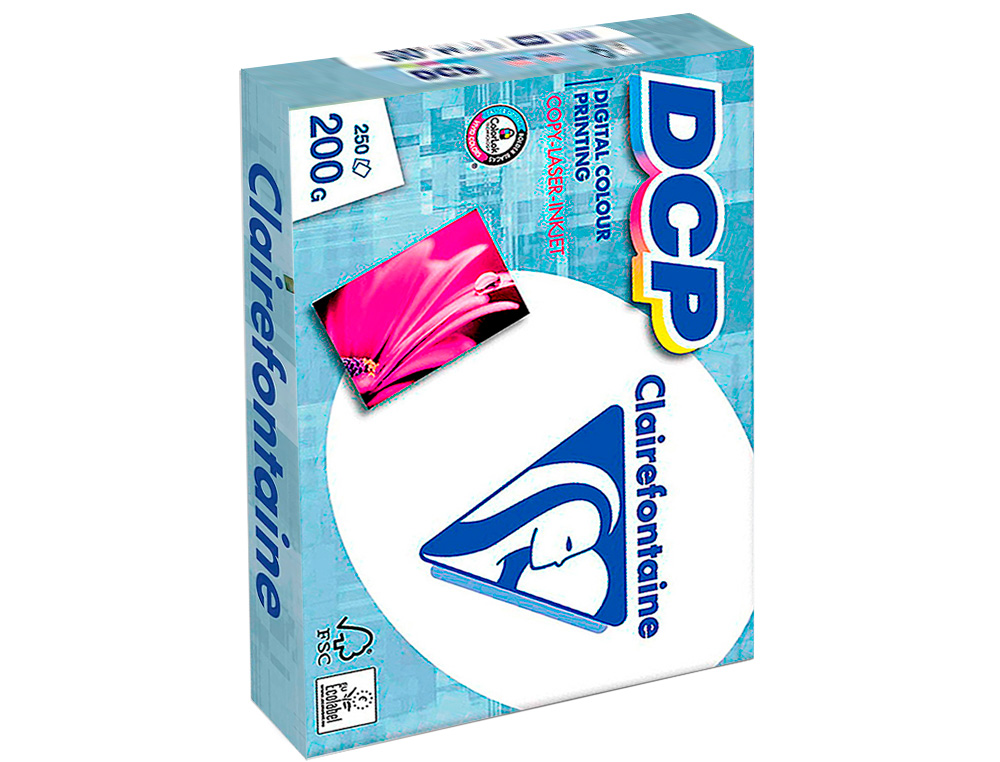 PAPIER CLAIREFONTAINE MULTIFONCTION LASER COULEUR DCP A4 200G/M2 COLORIS BLANC SATINE - RAMETTE DE 250
