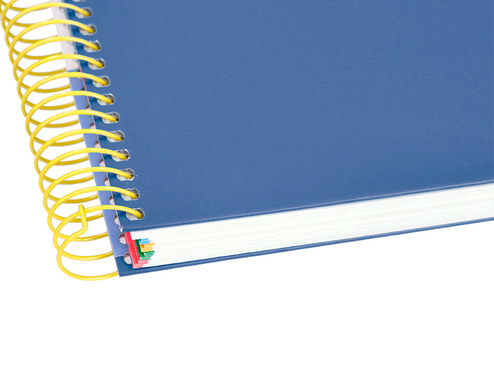 CAHIER SPIRALE ANTARTIK A4 120F 100G REMBORDE 5X5MM MICRO-PERF 5 BANDES 4 TROUS TRENDING 2020 BLEU