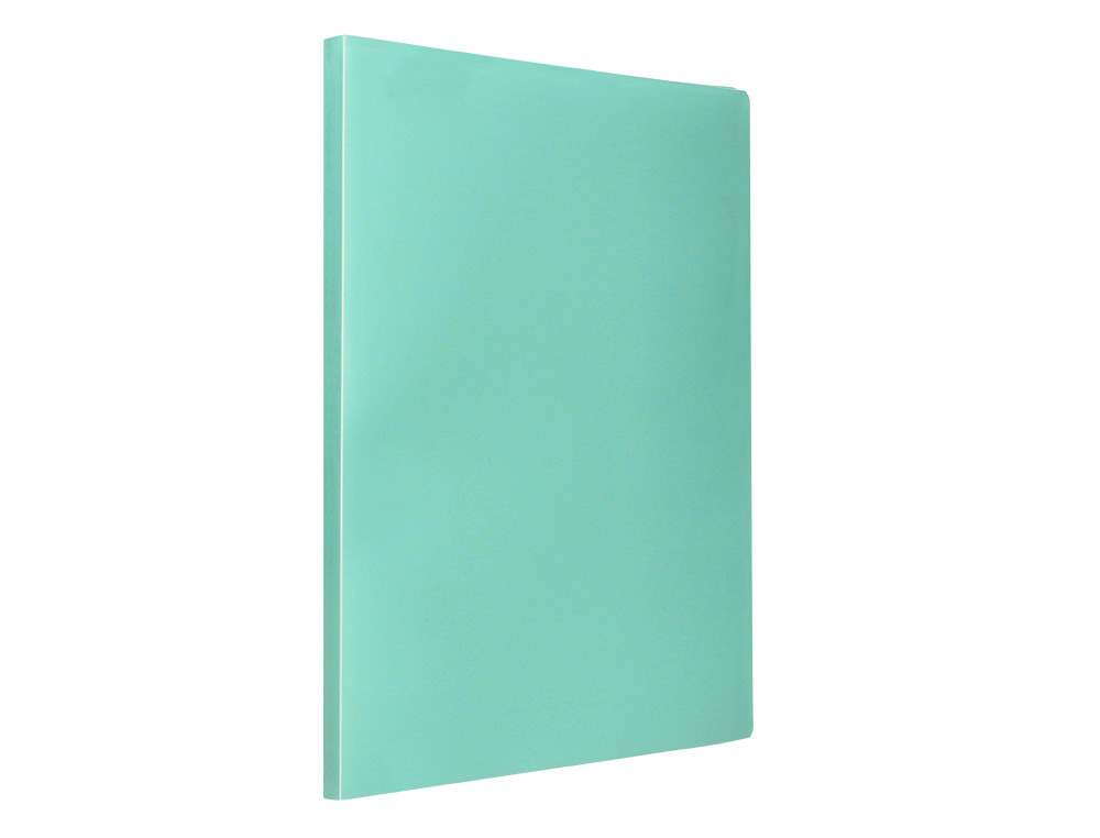 PROTEGE-DOCUMENTS LIDERPAPEL POLYPROPYLENE COUVERTURE FLEXIBLE 20 POCHETTES FIXES A4 210X297MM VERT POMME