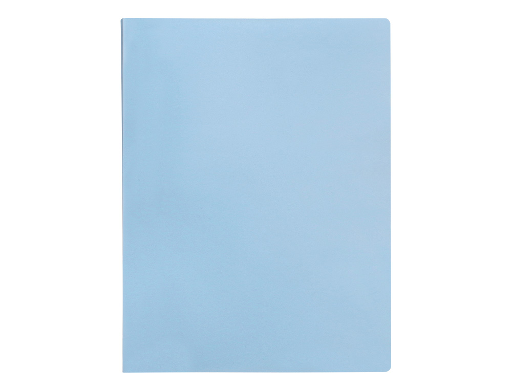 PROTEGE-DOCUMENTS LIDERPAPEL POLYPROPYLENE COUVERTURE FLEXIBLE 40 POCHETTES FIXES A4 220X297MM BLEU CIEL OPAQUE
