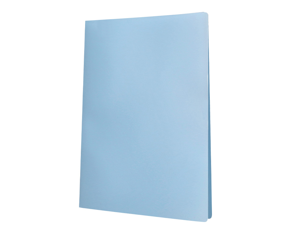 PROTEGE-DOCUMENTS LIDERPAPEL POLYPROPYLENE COUVERTURE FLEXIBLE 40 POCHETTES FIXES A4 220X297MM BLEU CIEL OPAQUE