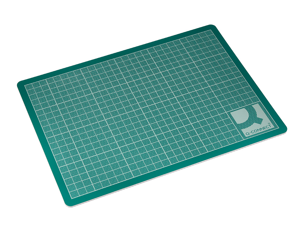 PLAQUE COUPE Q-CONNECT PVC ÉPAISSEUR 3MM 300X450MM A3 COLORIS VERT